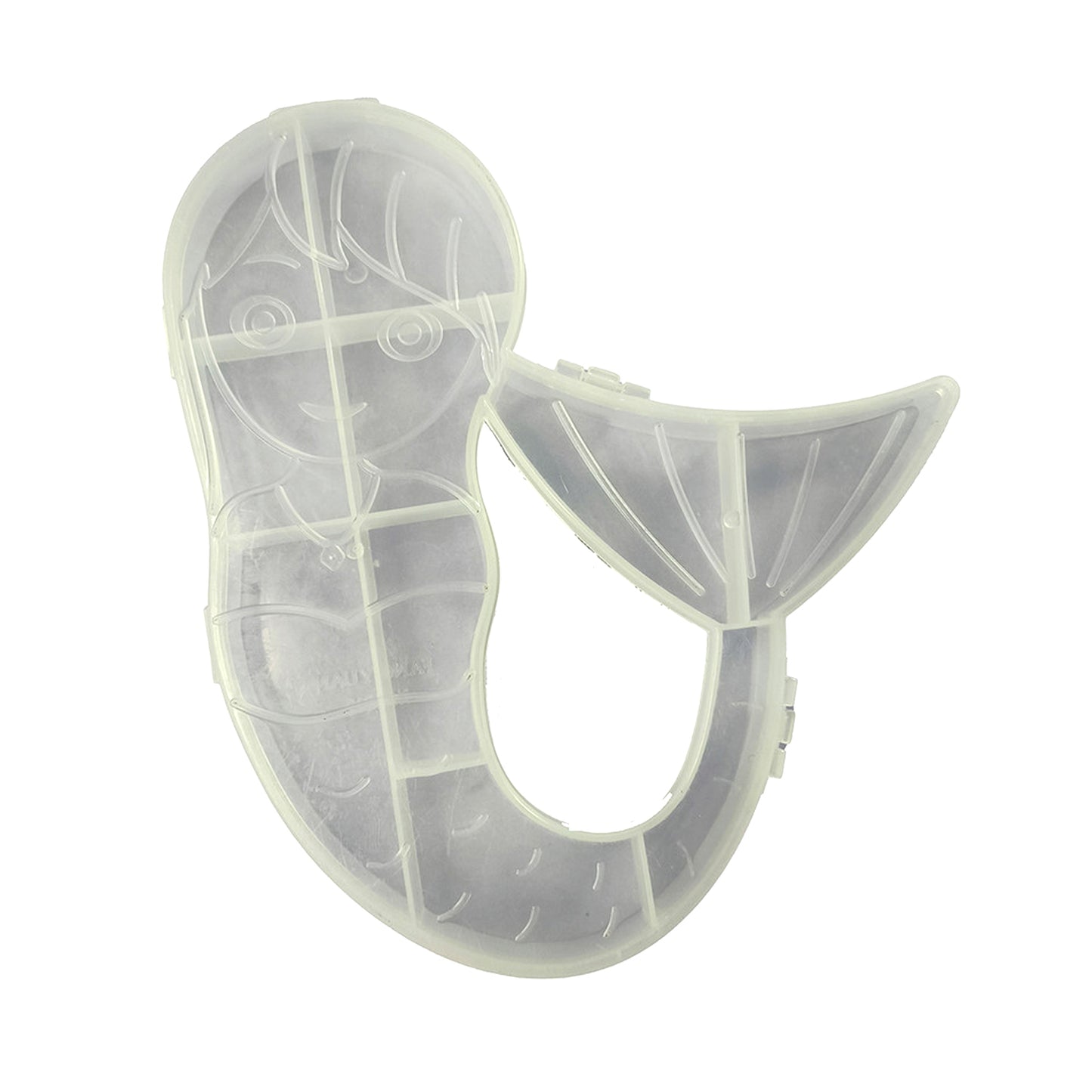 Mermaid Shape Plastic Organizer Box for Small Items - 1 Pc