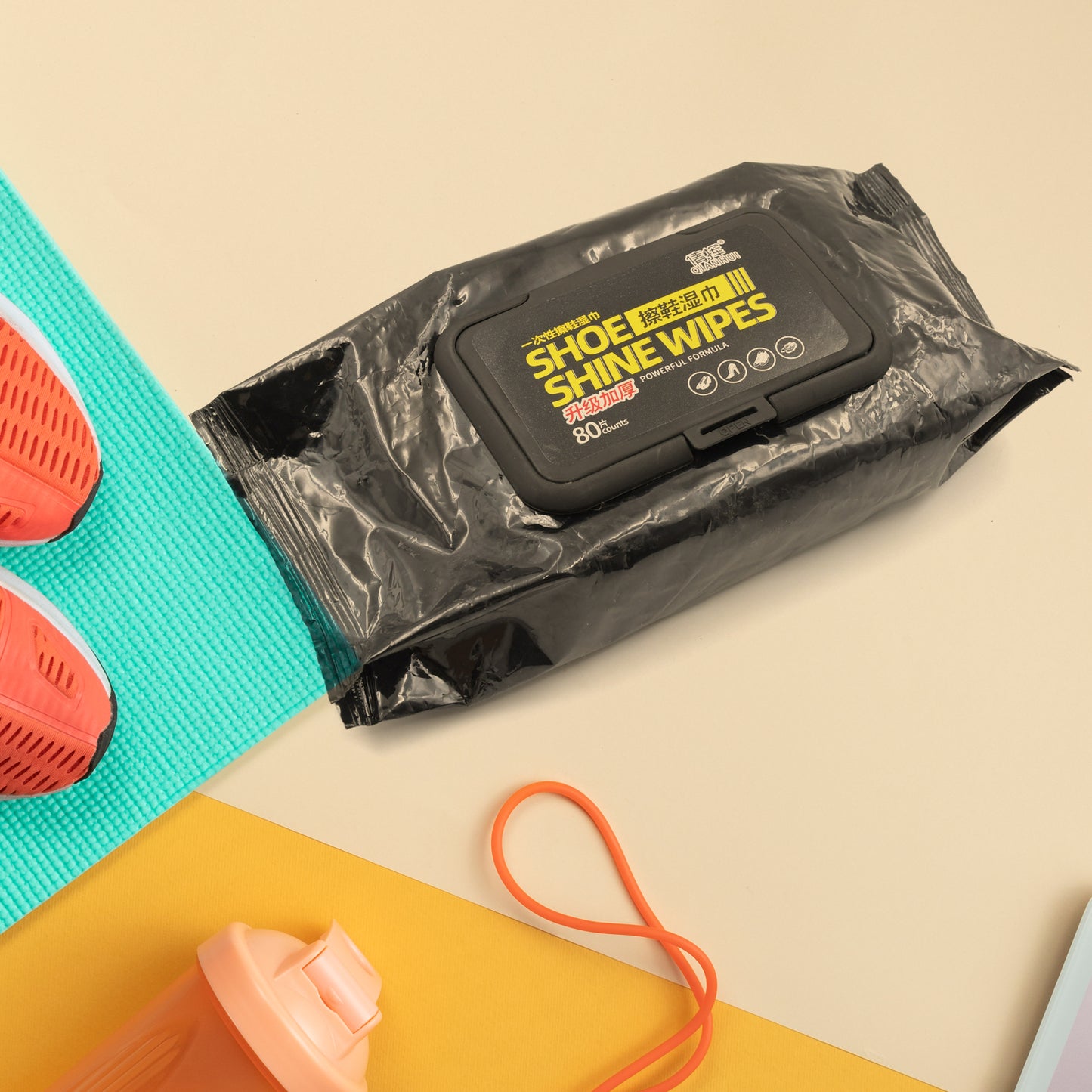 Shoe Cleaning Wet Wipes Fast Scrubbing Shoes Cleaning Tissue Sneakers Non-woven Detergent Quick Wipes Disposable Travel Portable Removes Dirt Stains - Happy Price - Image 2