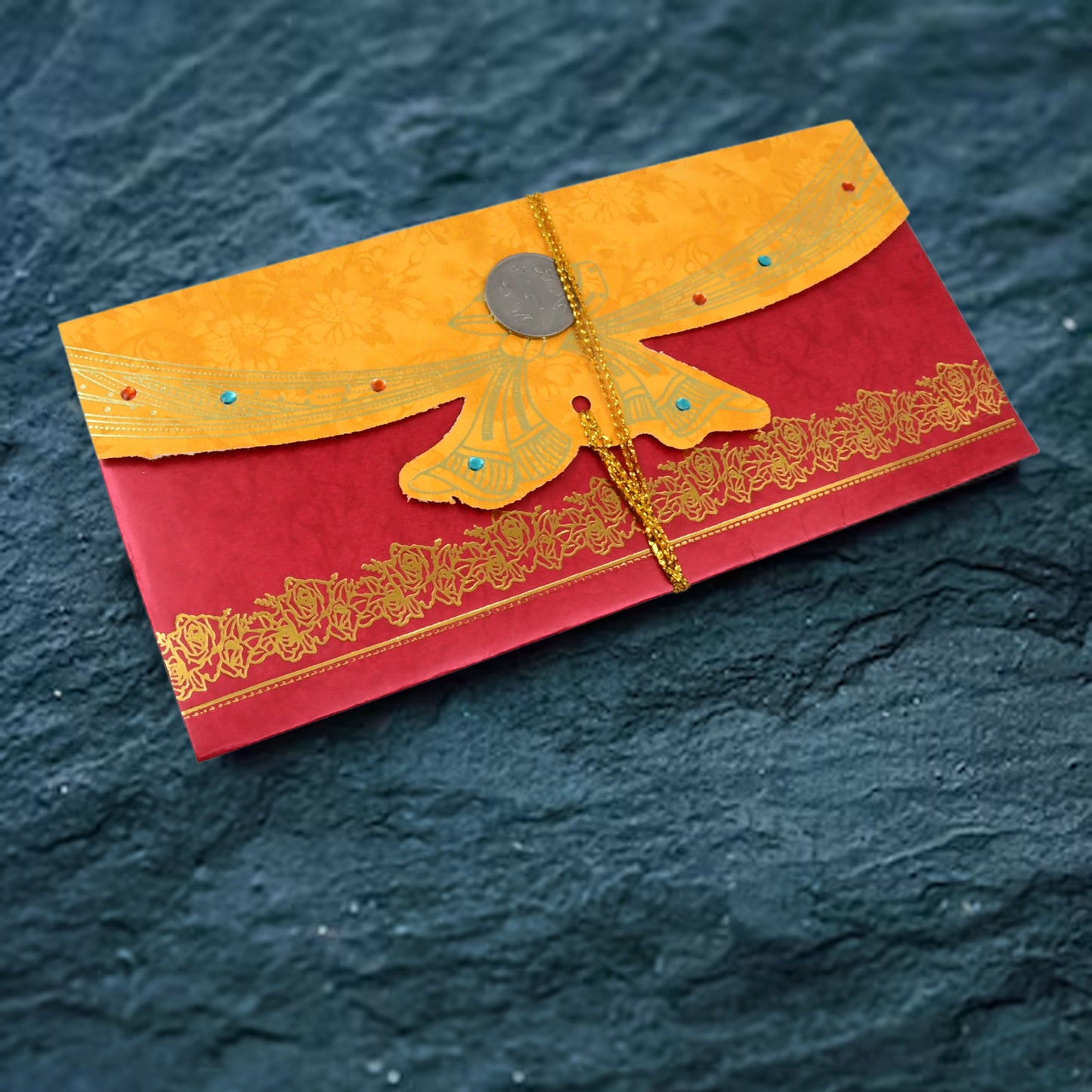 Wedding Gift Card  Cover (1 Pc  Multicolour) - Happy Price - Image 3