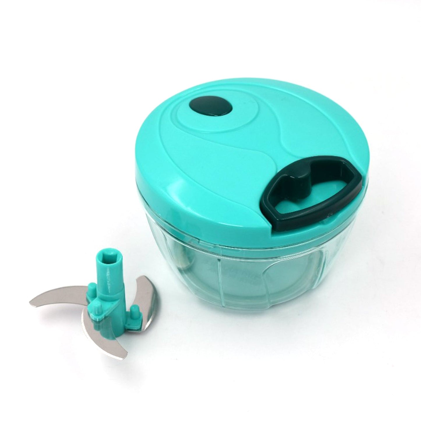 Handy Mini Plastic Vegetable Chopper Cutter Onion Chopper Vegetables For Kitchen Accessories With 3 Blades - Happy Price - Image 4
