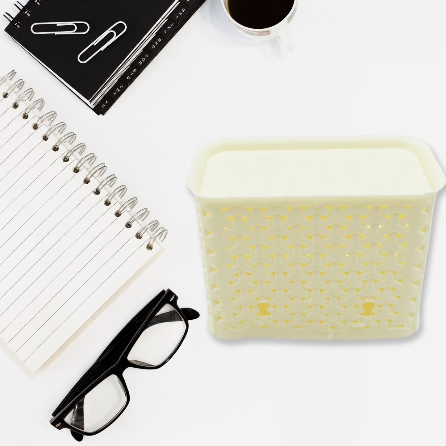 Multipurpose Holder For Desk Plastic Pen Pots Desk Organizers Pencil Pots Holder Stationary Supplies For Office Home School Non-slip Silicone Bottom - Happy Price - Image 5