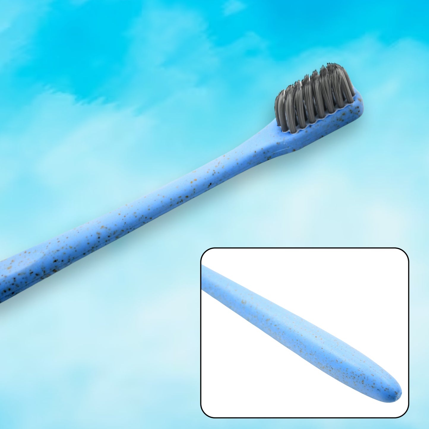 Wheat Straw Toothbrush Women Men Soft-bristle Toothbrush Oral Care Tooth Brush Manual Toothbrush For Deep Cleaning Dental Care (1 Pc) - Happy Price - Image 4