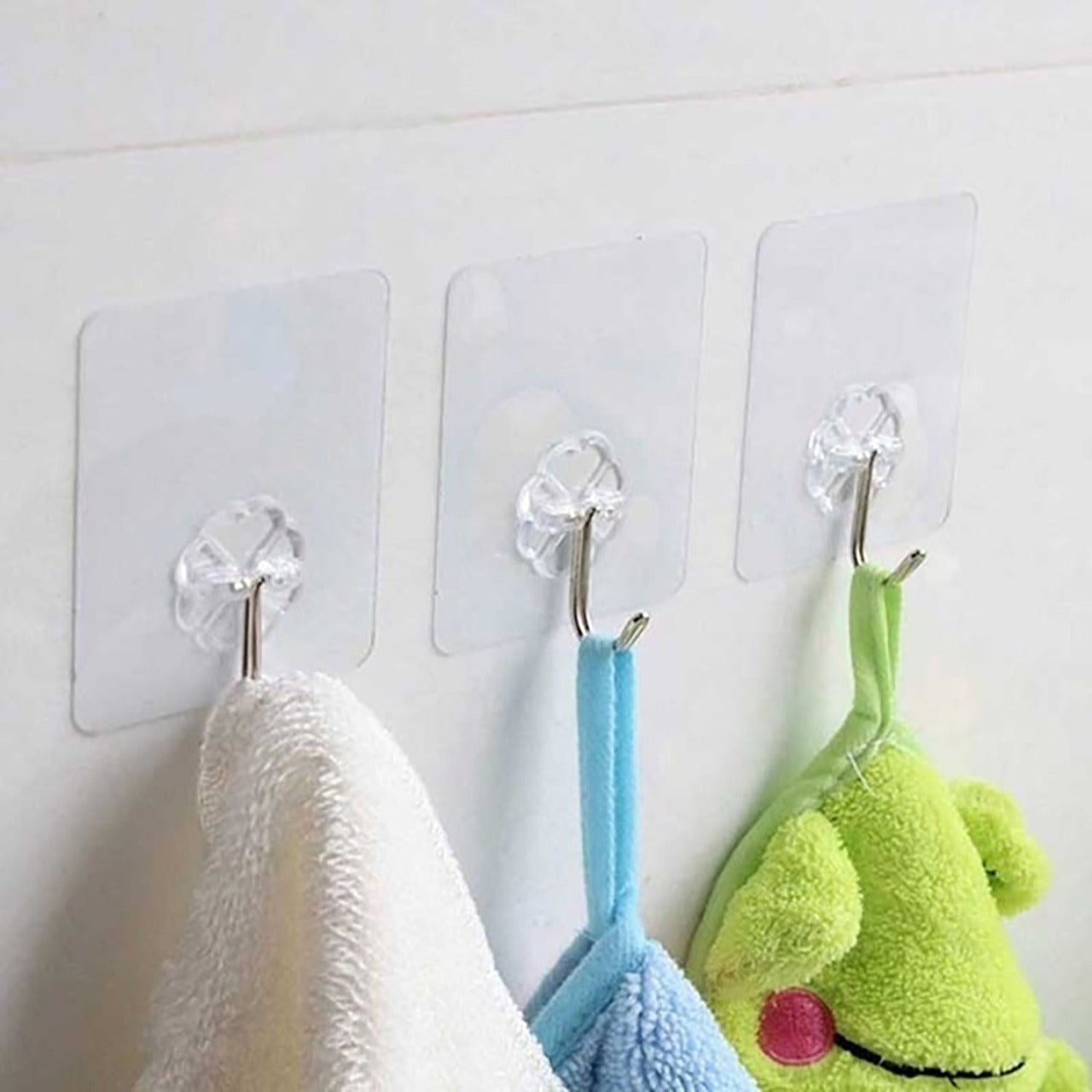 100pc Multipurpose Strong Small Stainless Steel Adhesive Wall Hooks - Happy Price - Image 6