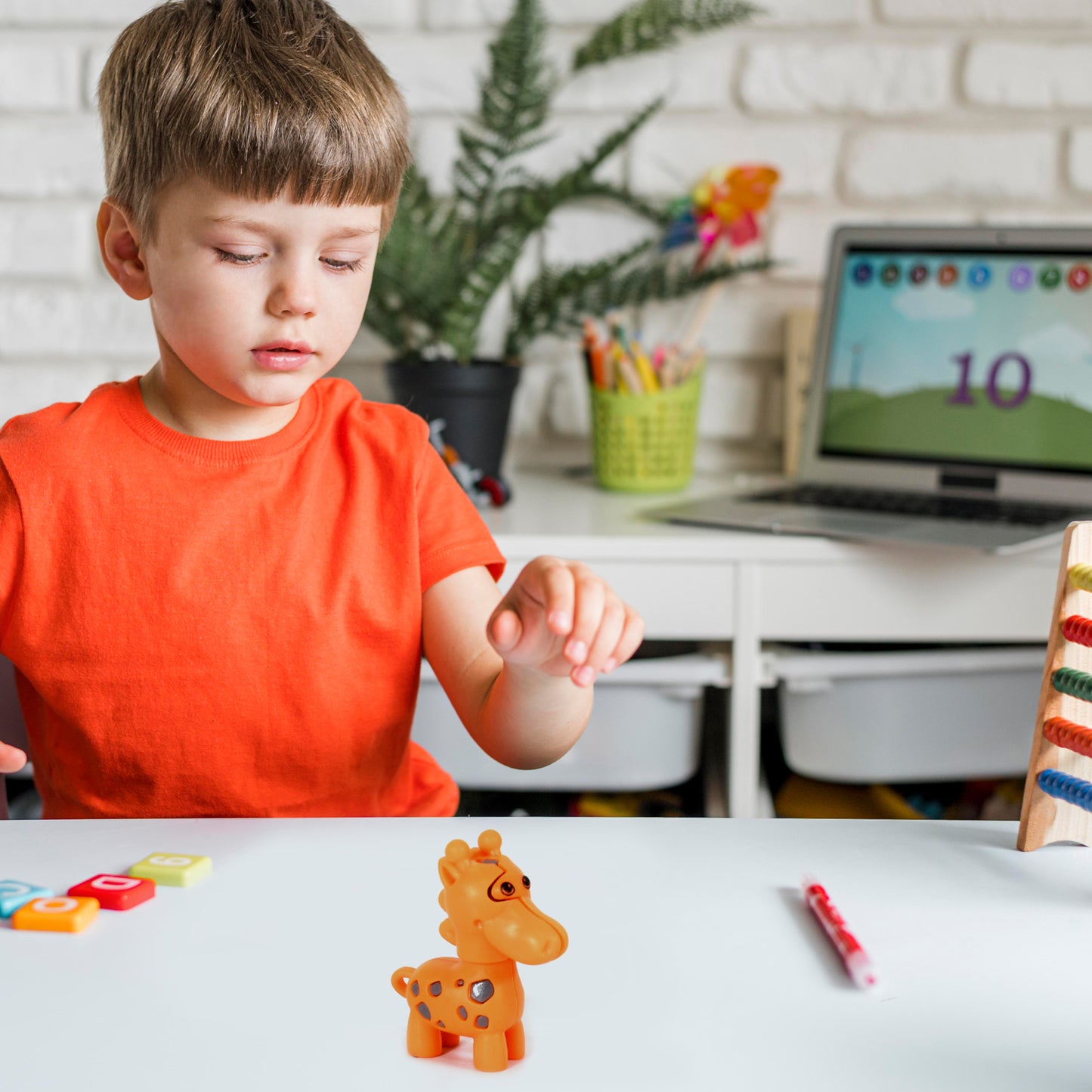 Extandable Giraffe Toy Cute Looking Giraffe With Extandable Neck (1pc) - Happy Price - Image 5