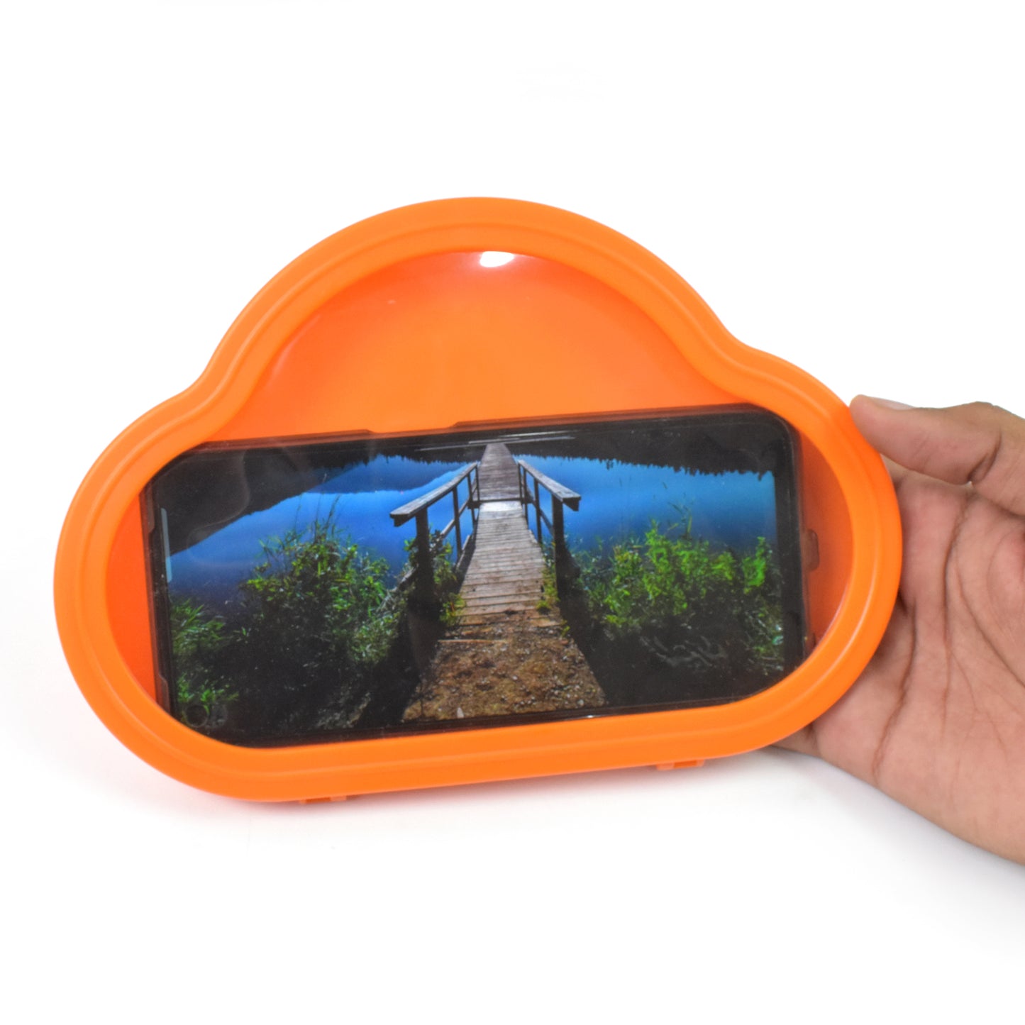 Smartphone  Mobile Stand Waterproof Case Smartphone Stand Case (1 Pc Orange) - Happy Price - Image 7