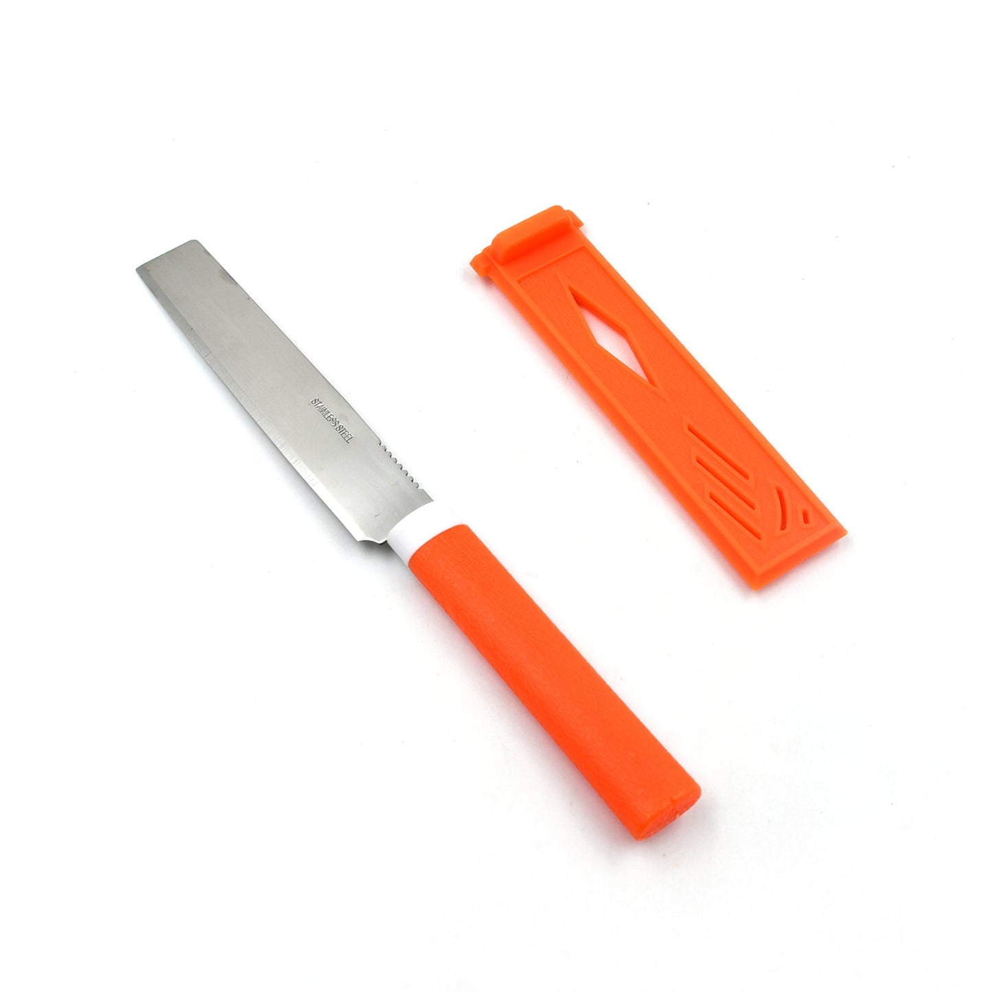 Stainless Steel Knife For Kitchen Use Knife Set Knife  Non-slip Handle With Blade Cover Knife - Happy Price - Image 4