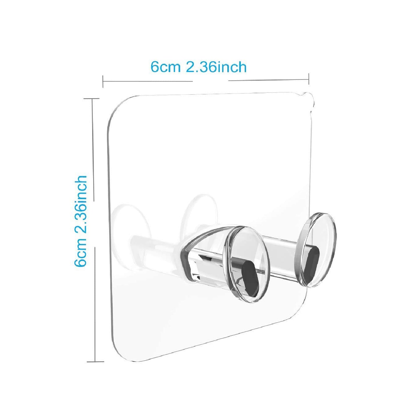 Clear Adhesive Wall Hooks - Strong Hold for Home & Office - Happy Price - Image 4