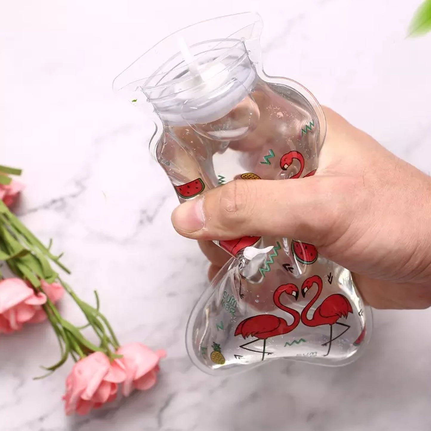 Transparent Multi Design Small Hot Water Bag With Cover For Pain Relief Neck Shoulder Pain And Hand Feet Warmer Menstrual Cramps. - Happy Price - Image 7