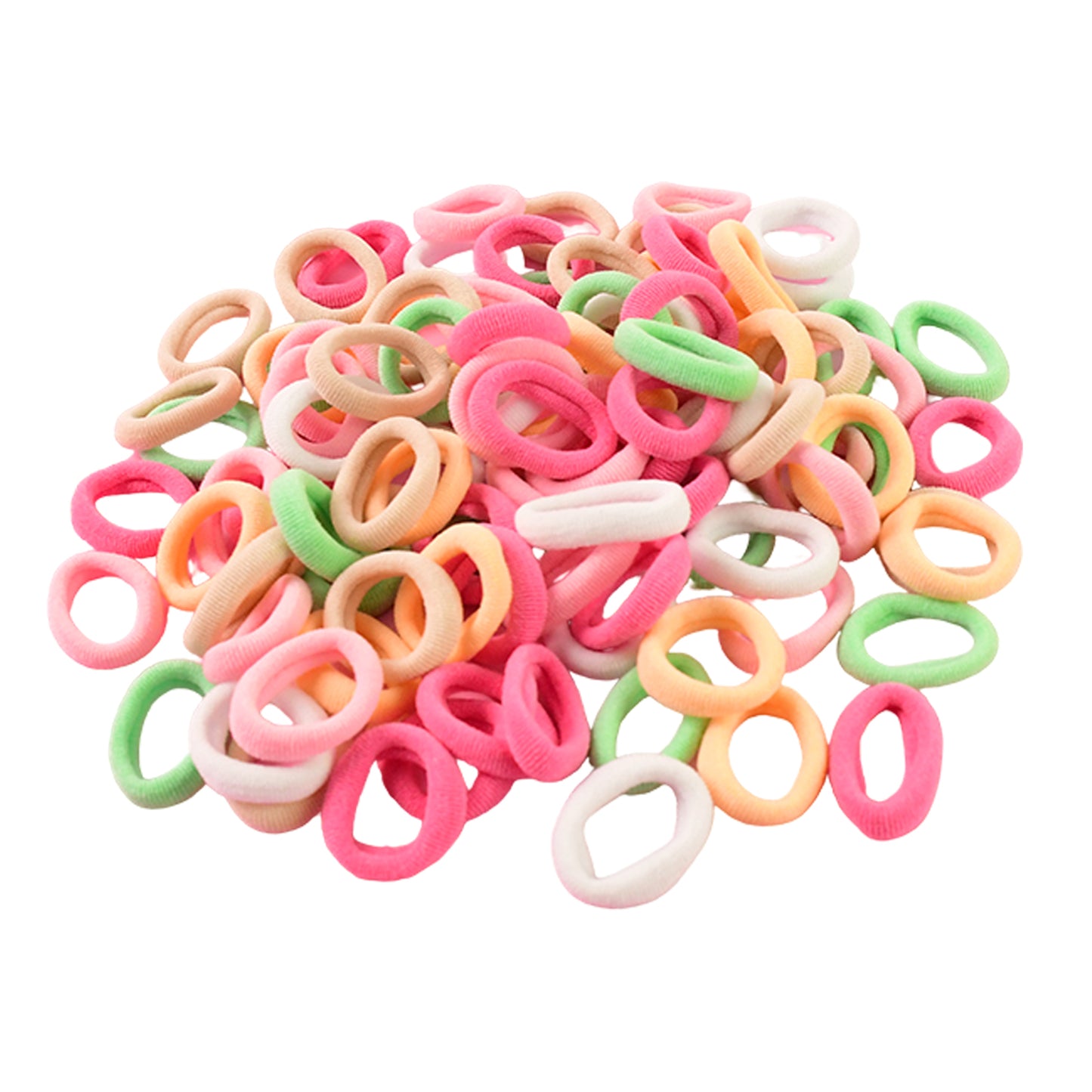 Colorful Soft Elastic Hair Bands Set For Kids  Girls (10 Pkt   1 Set) - Happy Price - Image 5