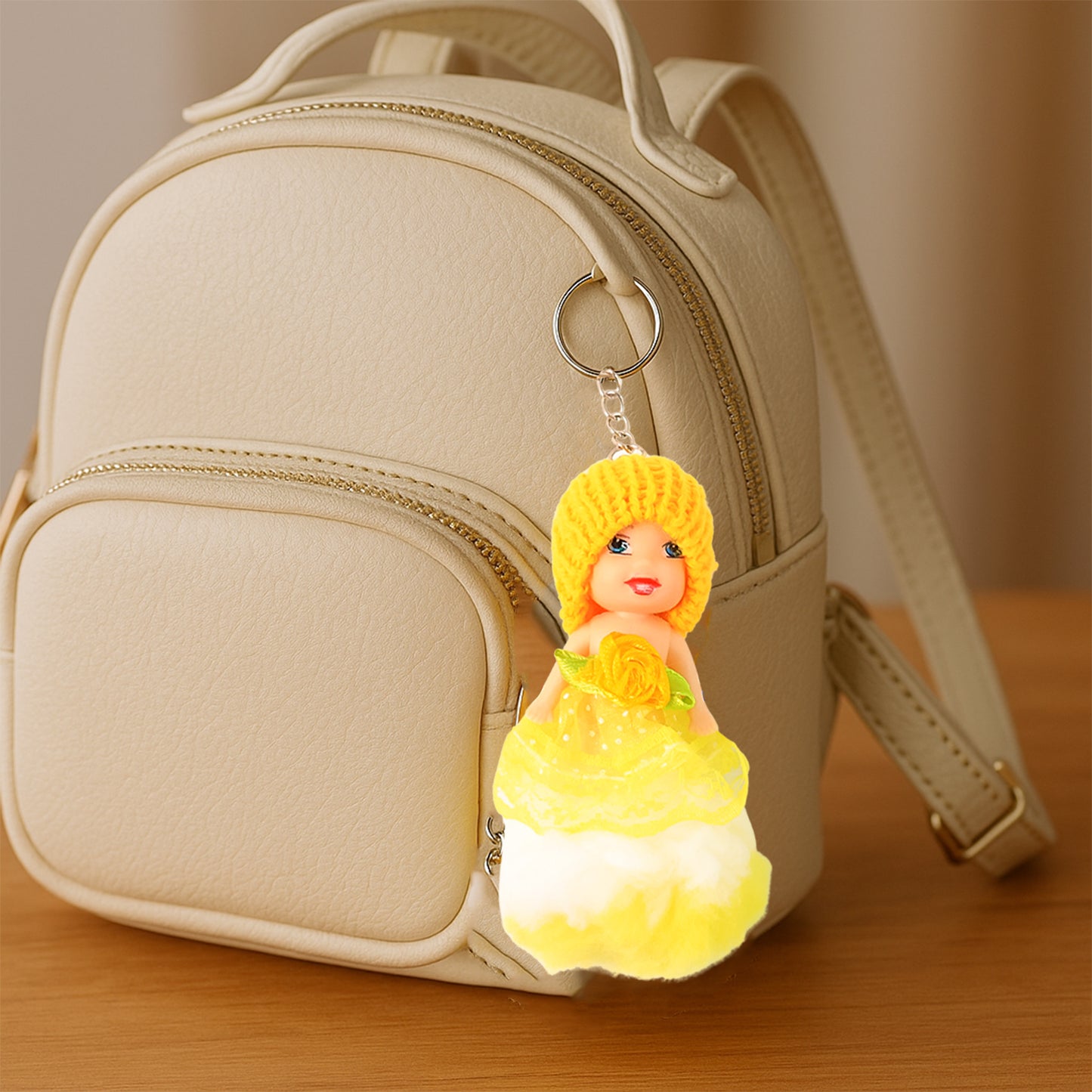 2-in-1 Doll Rakhi & Keychain for Kids | Soft Toy Raksha Bandhan Gift
