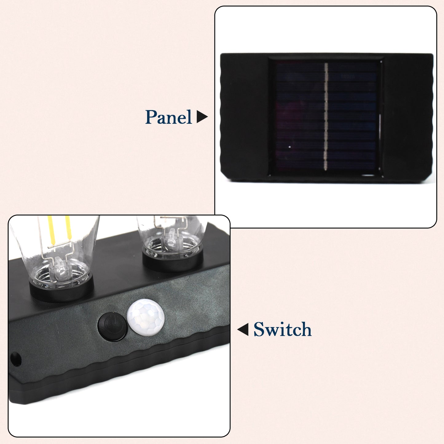 Solar Double Led Bulb Lamp Yt-819- 2w (1 Pc) - Happy Price - Image 3