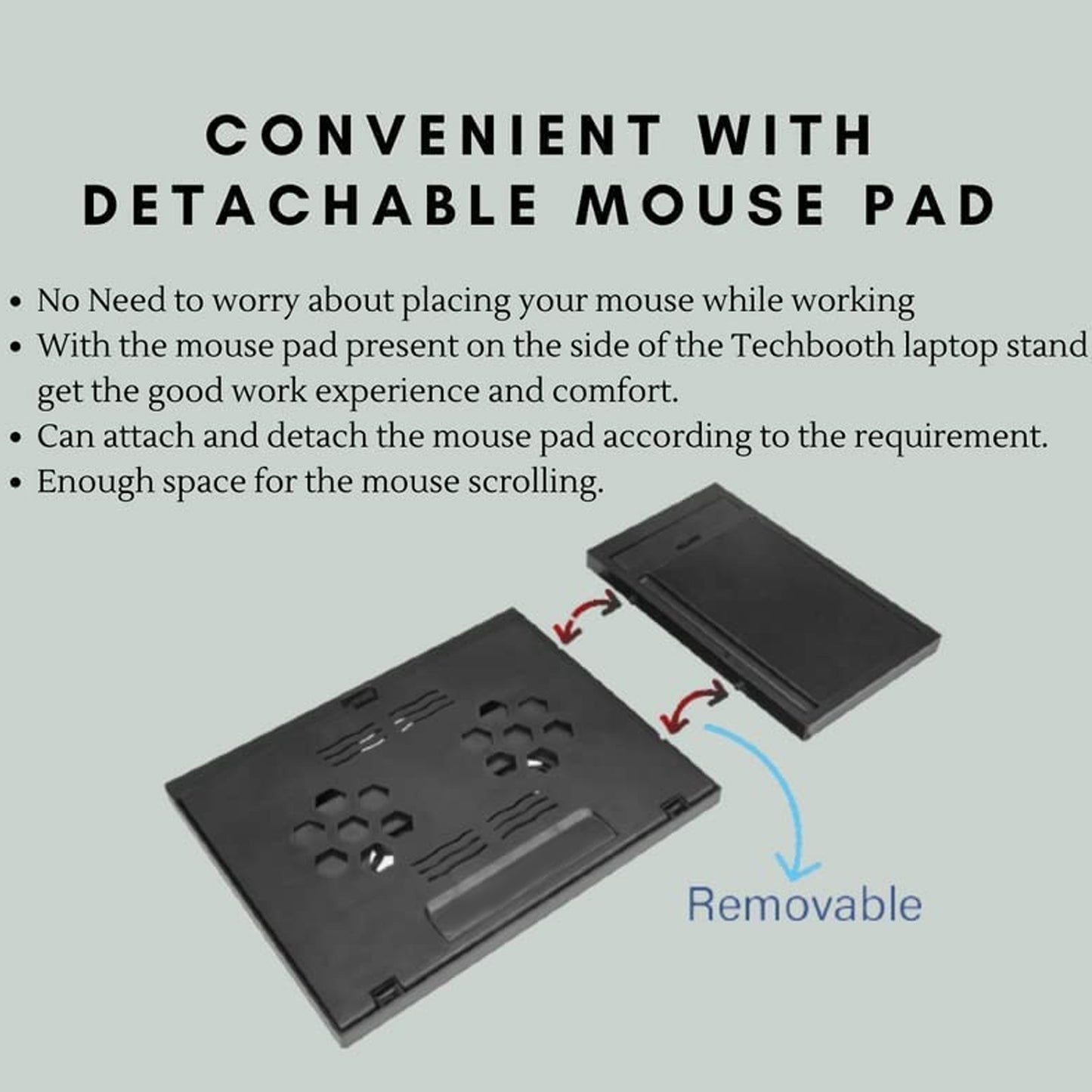 Laptop Stand Suitable Portable Foldable Compatible With Macbook Notebook Tablet Tray Desk Table Book With Free Phone Stand - Happy Price - Image 6