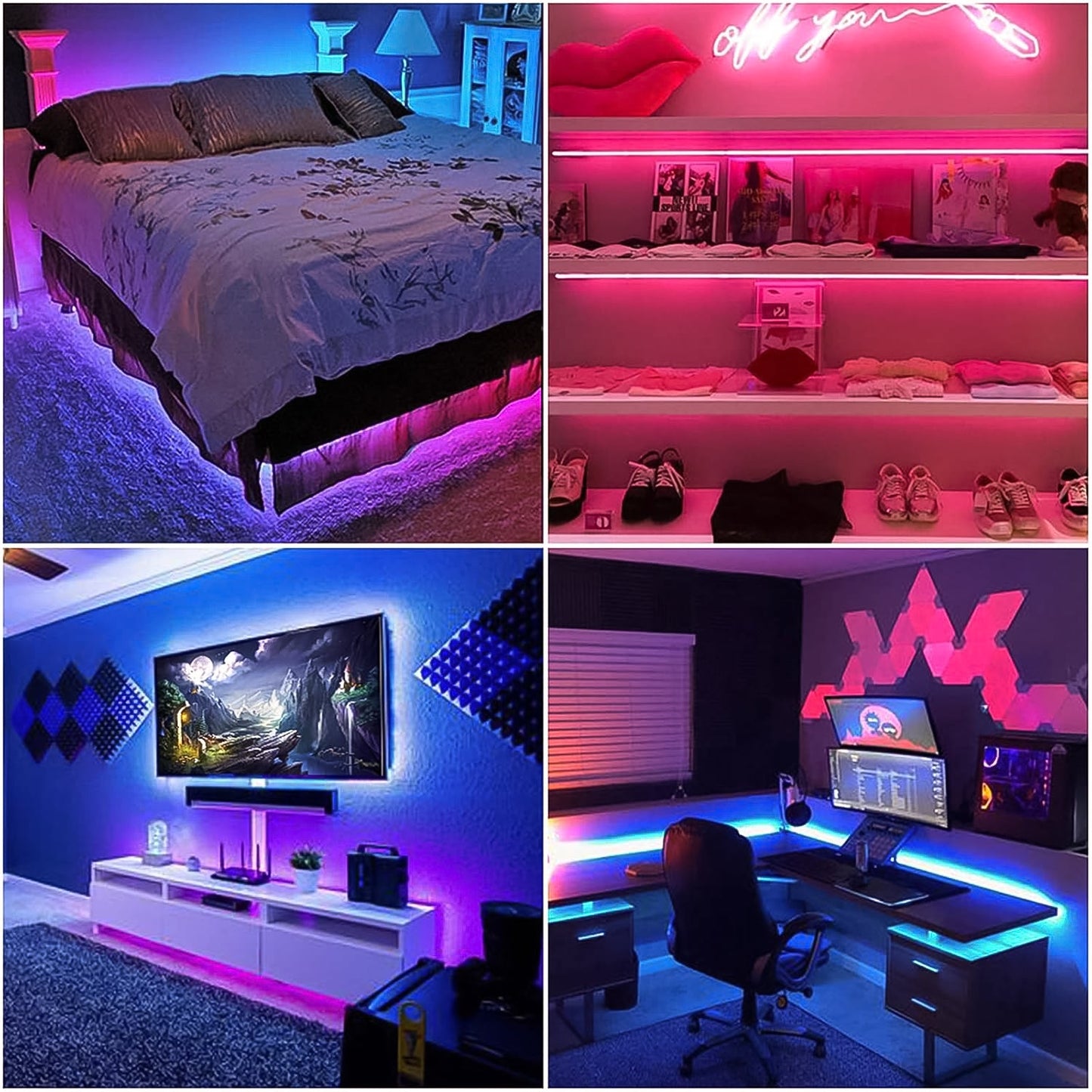 3 Meter RGB LED Strip Light with Remote for TV, PC, and Home Ambiance - Happy Price - Image 5