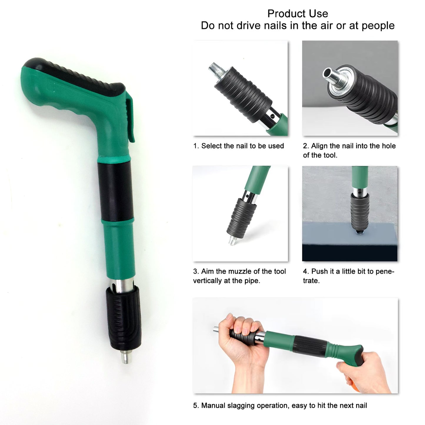 Heavy-Duty Manual Rivet Fastening Gun Tool Kit with Safety Glasses & Carry Case - Happy Price - Image 4