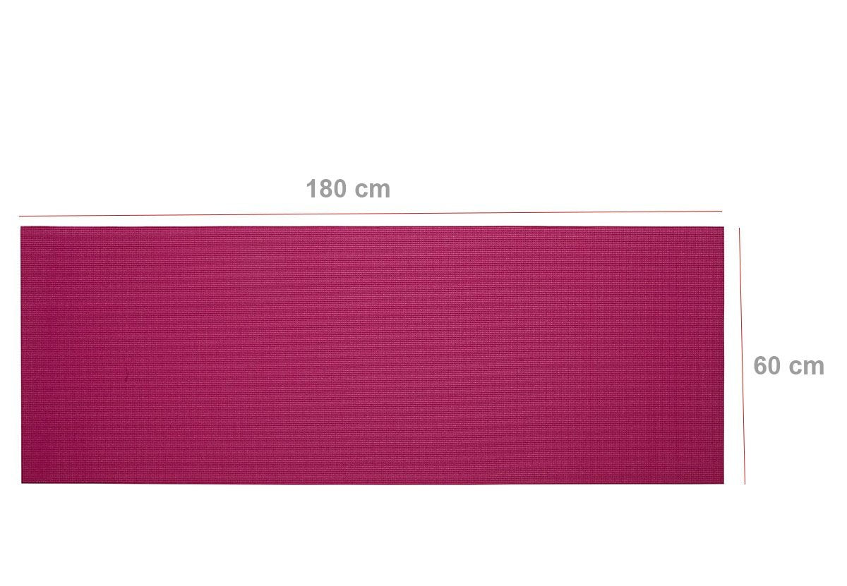 yoga Mat Eco-friendly For Fitness Exercise Workout Gym With Non-slip Pad (180x60xcm) Color May Very - Happy Price - Image 4