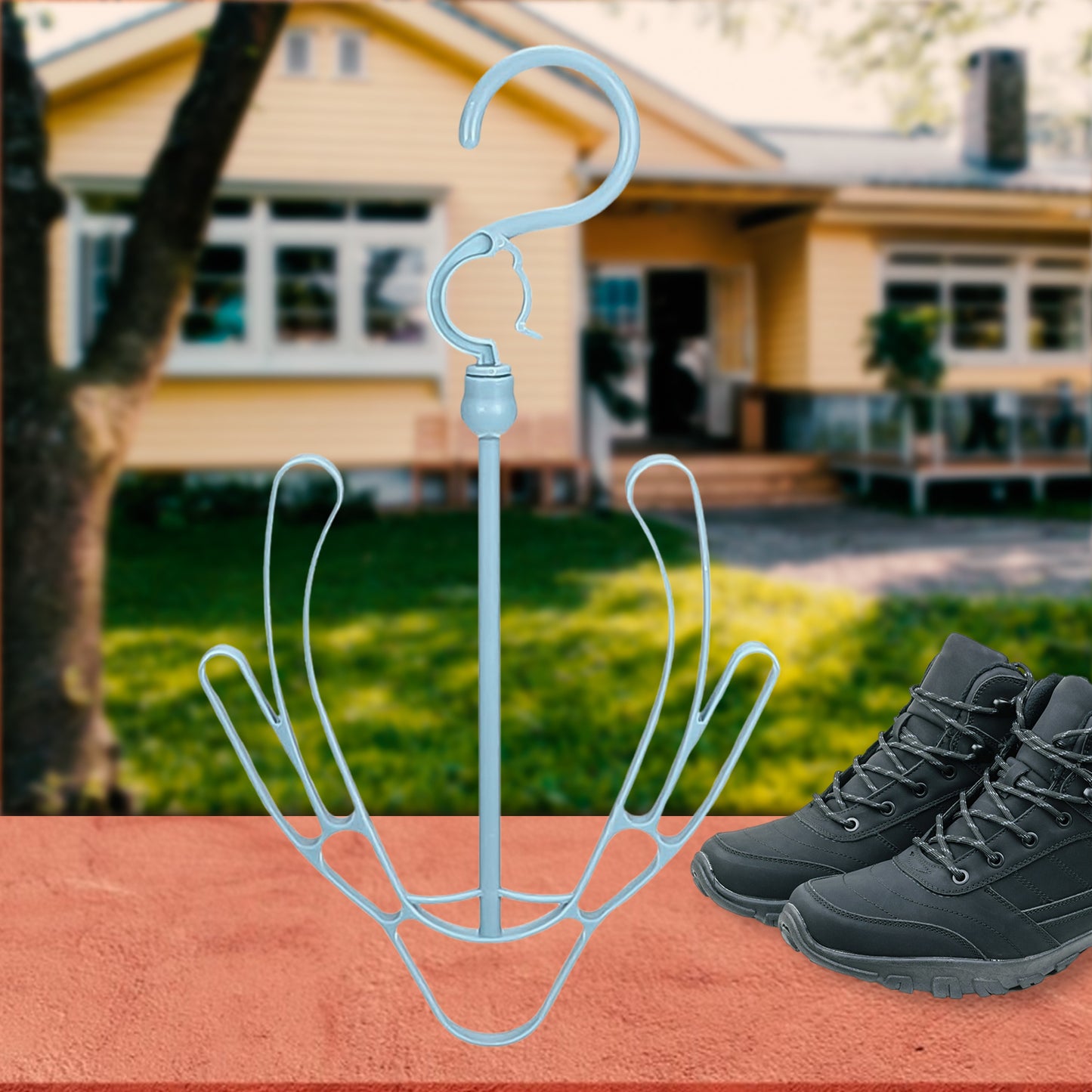 Small Shoes Drying Hanger Rotatable Shoe Hanging Racks (1pc) - Happy Price - Image 2
