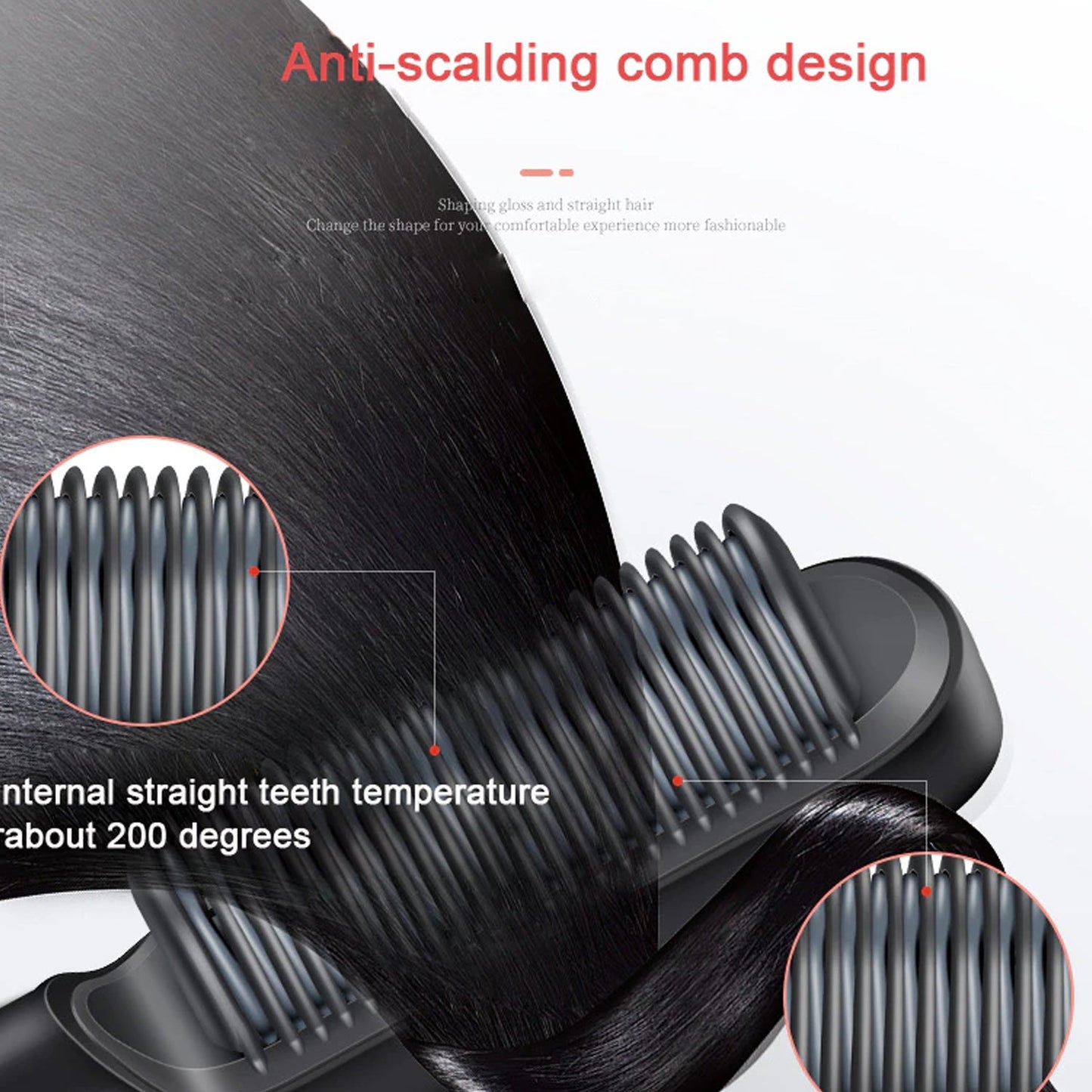 Hqt-909b Hair Straightener Used While Massaging Hair Scalps And Head. - Happy Price - Image 6