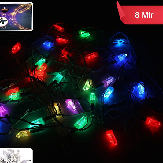 8 Meter Multi-Color LED Decorative String Lights for Festive Decor