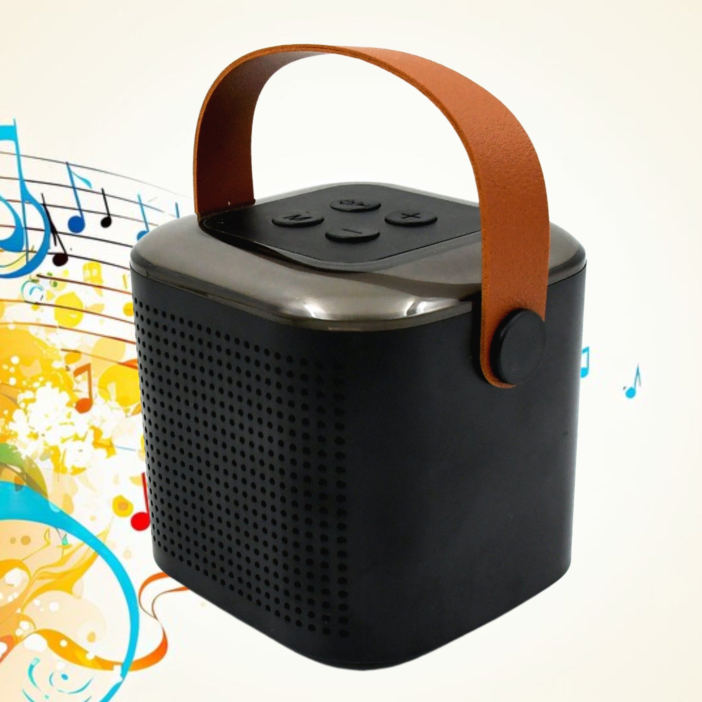 Wireless Speaker Microphone Set Rgb Light Support Memory Card Portablekaraoke Machine Perfect  For Travel Tv - Happy Price - Image 3