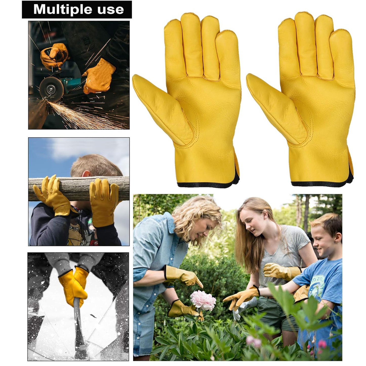 Work Gardening Gloves  (1 Pair  B Grade) - Happy Price - Image 2