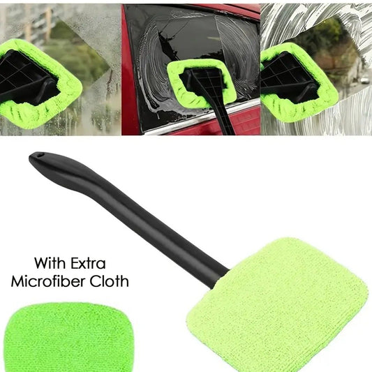 Windshield Clean Car Glass Cleaner Wiper With 1 Extra Microfiber Cloth (1 Pc  38 Cm Long) - Happy Price - Image 1