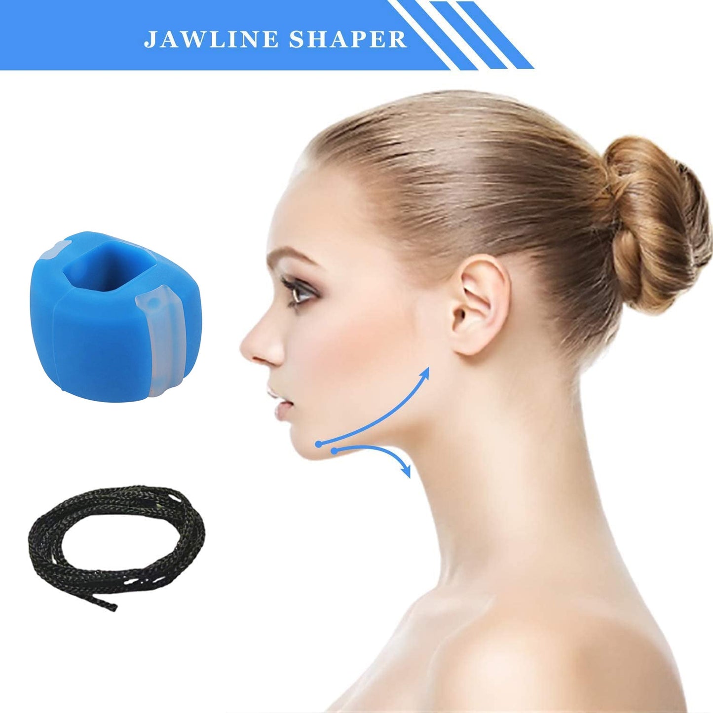 Cn Blue Jaw Exerciser Used To Gain Sharp And Chiselled Jawline Easily And Fast. - Happy Price - Image 3