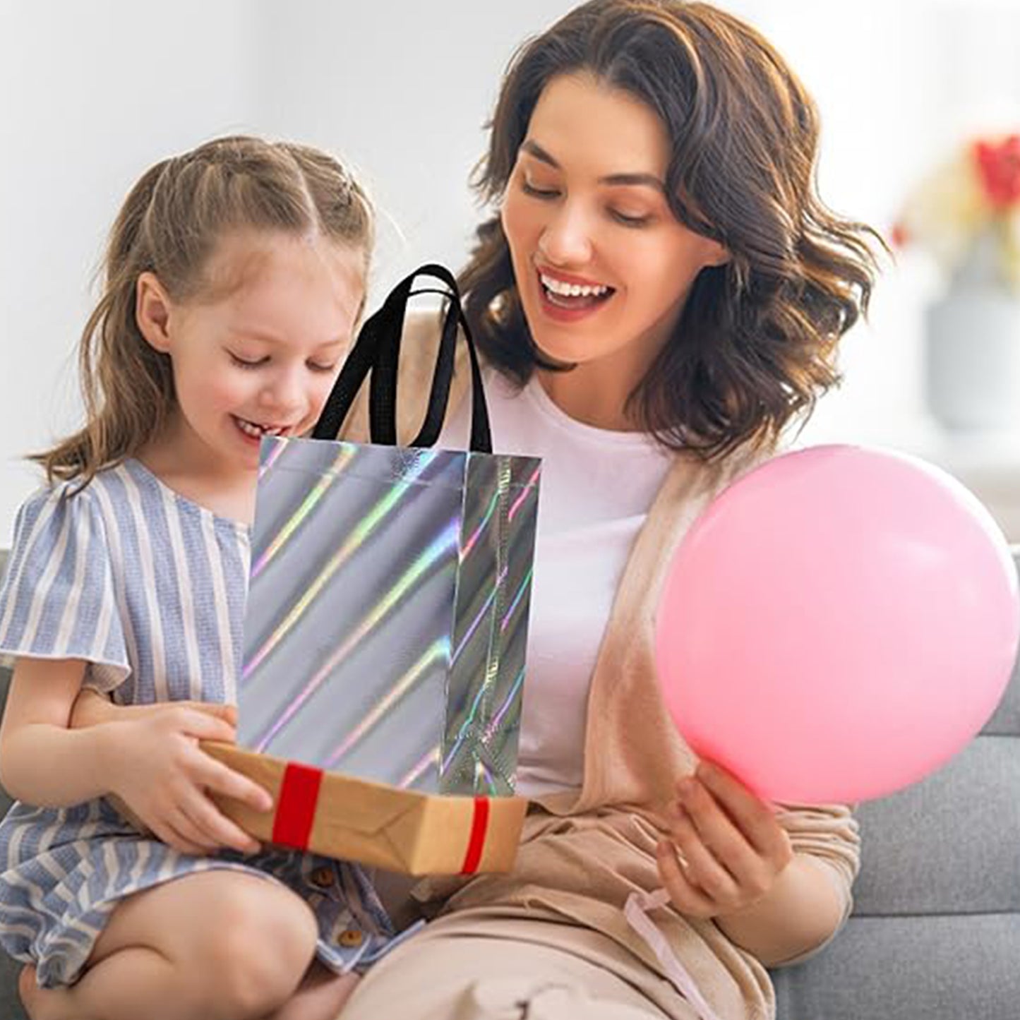 Birthday Gift Bag Reusable Party Gift Bags (1 Pc  Mix Design) - Happy Price - Image 4
