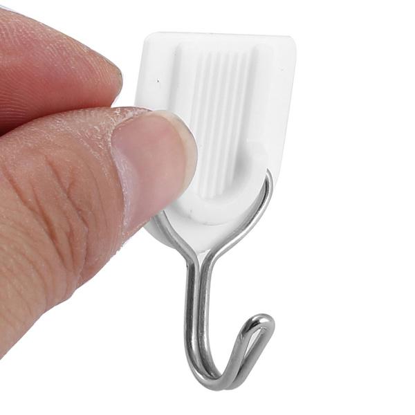 Adhesive Sticker Abs Plastic Hook Towel Hanger For Kitchenbathroom - Happy Price - Image 6