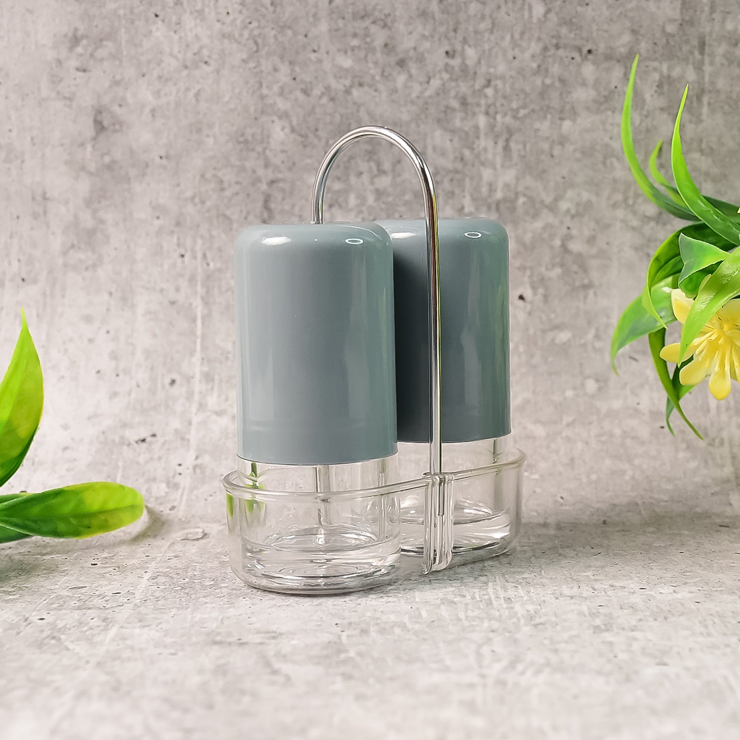 Apex Victory Salt  Pepper Dispenser Set  2 Pcs Acrylic Seasoning Shaker - Happy Price - Image 5