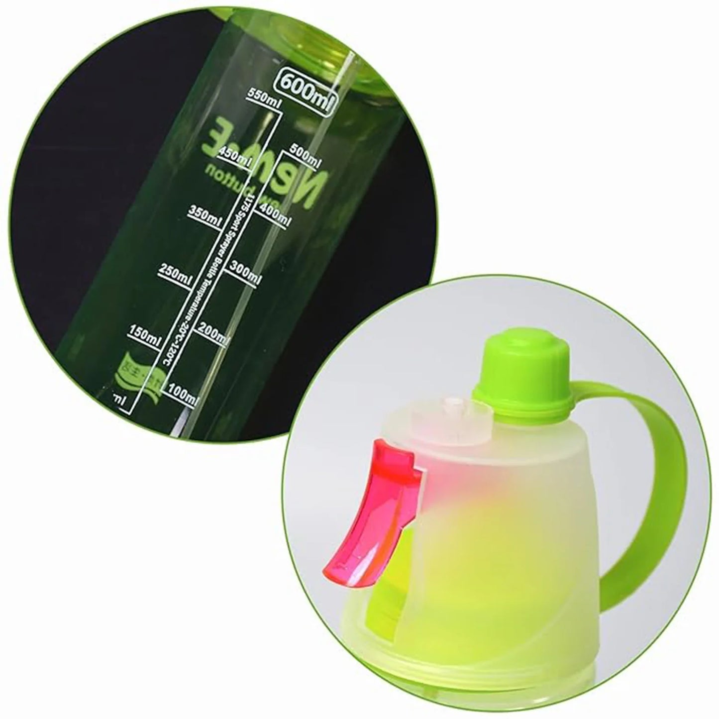 Plastic 2 In 1 Mist Spray Water Bottle (Multicolour  600 Ml  1 Pc) - Happy Price - Image 7