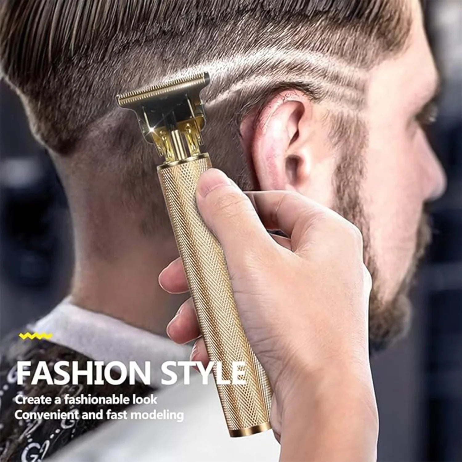 Hair Trimmer For Men Hair Style Trimmer Professional Hair Clipper Electric Shaving Machine Dry Shaving For Men - Hair Shaving And Trimming Beard With 4 Adjustable Blade Clipper - Happy Price - Image 1