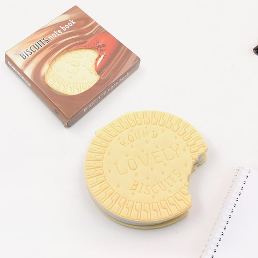 Round Biscuits Diary Notebooks Original Biscuits  Smell  Writing Practice Book Early Learning Copybook Premium Biscuits  Book ( 1pc Book ) - Happy Price - Image 1