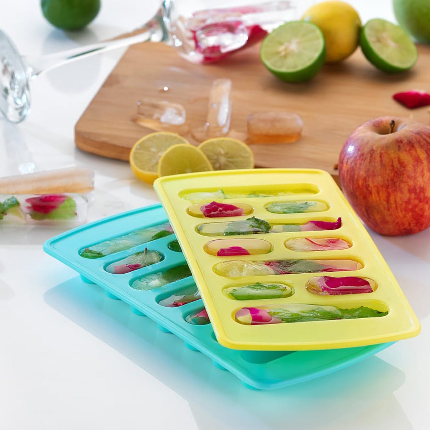 4 Pc Fancy Ice Tray Used Widely In All Kinds Of Household Places While Making Ices And All Purposes. - Happy Price - Image 5