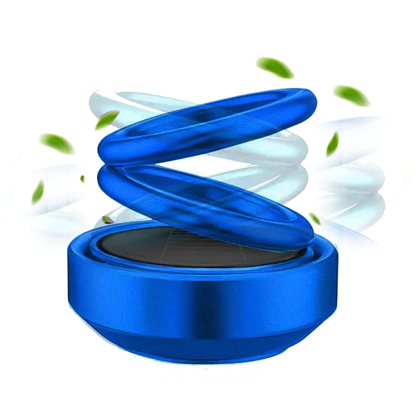 Solar Power Car Aroma Diffuser 360double Ring Rotating Design Car Fragrance Diffuser Car Perfume Air Freshener For Dashboard Home Office - Happy Price - Image 2