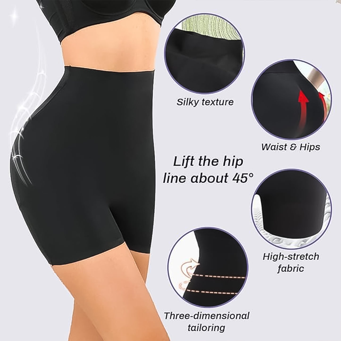 Womens Butt Lifter Padded Underwear Hip Pads Body Shaper Control Knickers Hip Pad (1 Pc  Large) - Happy Price - Image 4