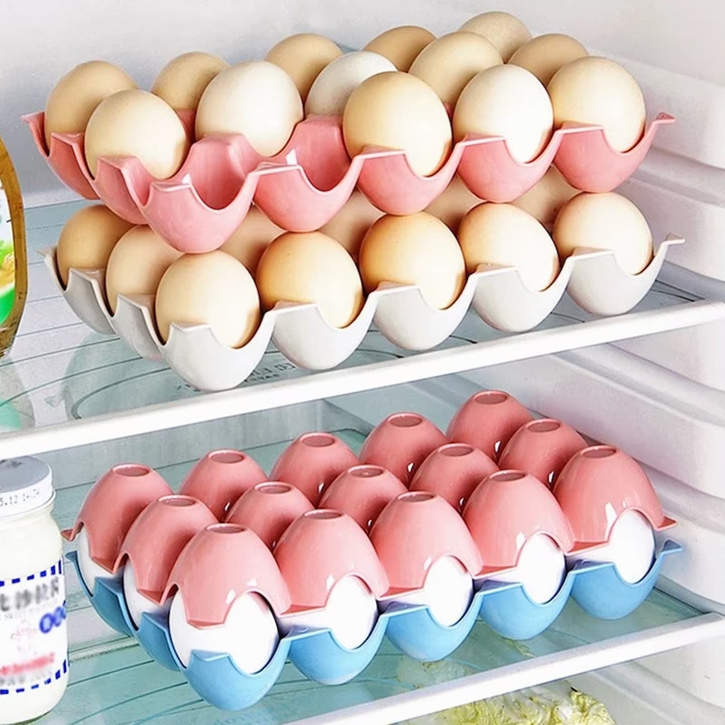 2206 Egg Trays For Storage With 15 Eggs Holder - Happy Price - Image 7