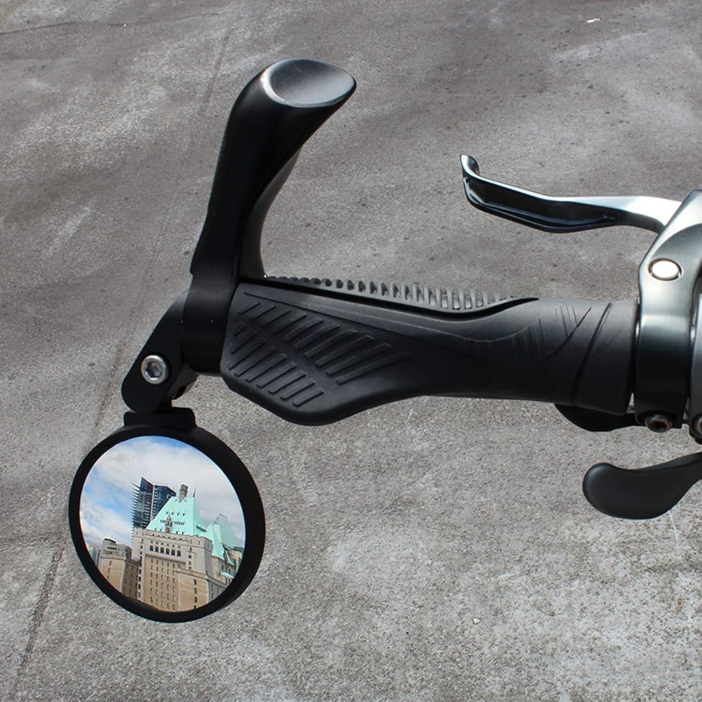 Bar End Bike Mirror Safe Rearview Mirror 360 Rotatable  Foldable Safety Bicycle Rear View Mirror Mirror Durable Bike Mirror (1 Pc) - Happy Price - Image 3
