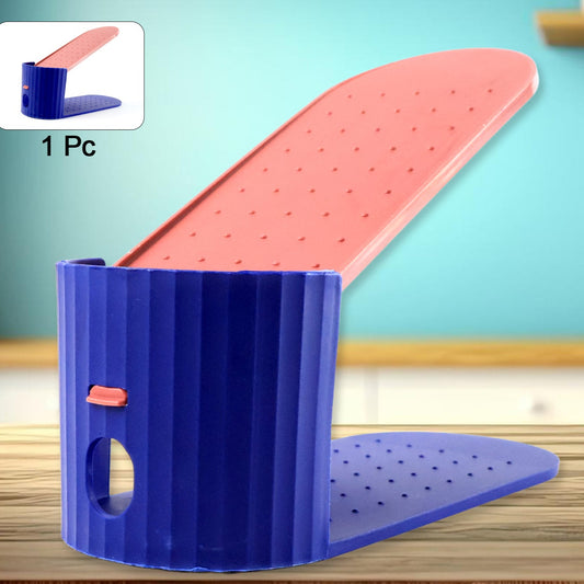 Plastic Shoe Slot Organizer Stand Rack (1 Pc) - Happy Price - Image 1