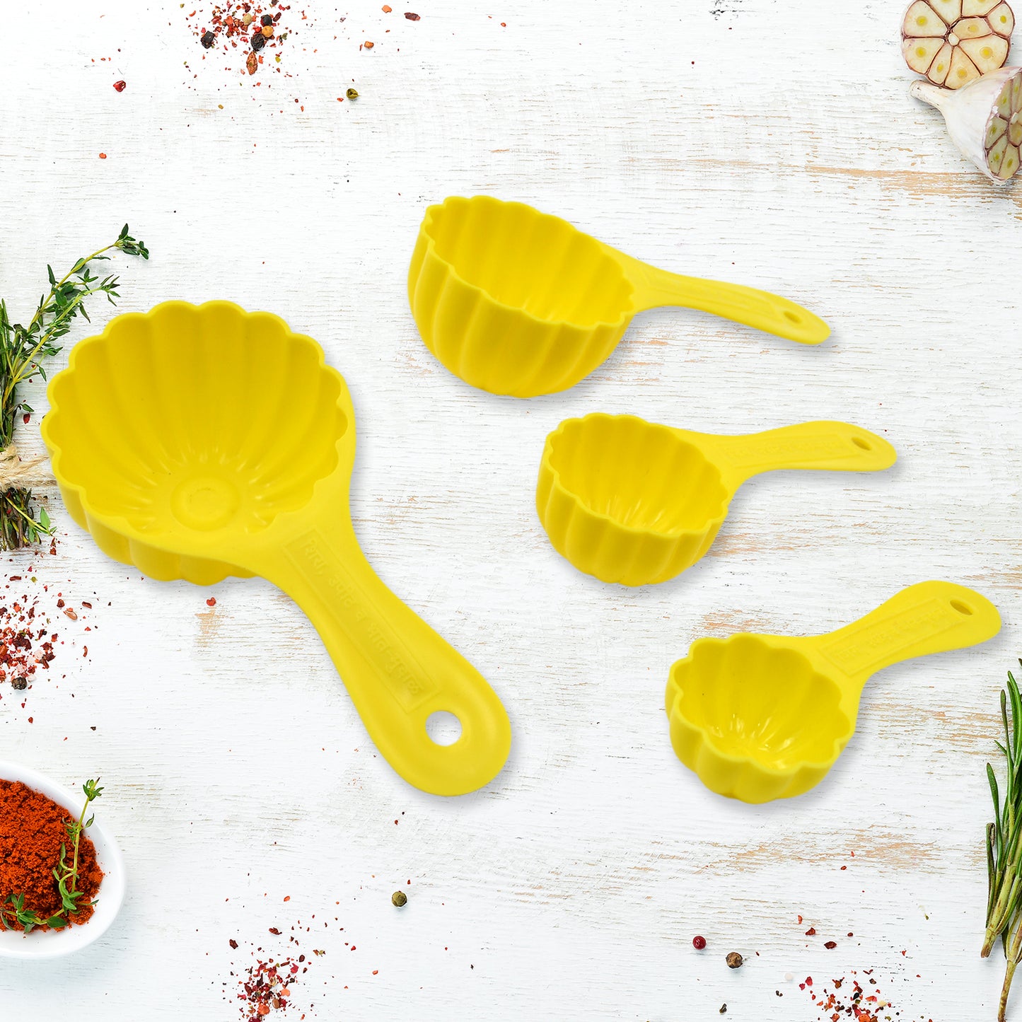 Plastic Kitchen Tool Mould  Ladoo Mould Spoon Ladoo Making Spoon Set For Kitchen Multipurpose Plastic Ladoo Mold For Making Different Variety Of Ladoo (4 Pcs Set) - Happy Price - Image 5