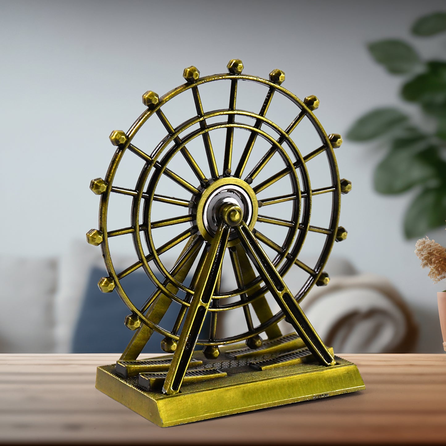 Metal Desktop Table Decoration Cabinet Wheel Tower (1 Pc) - Happy Price - Image 3