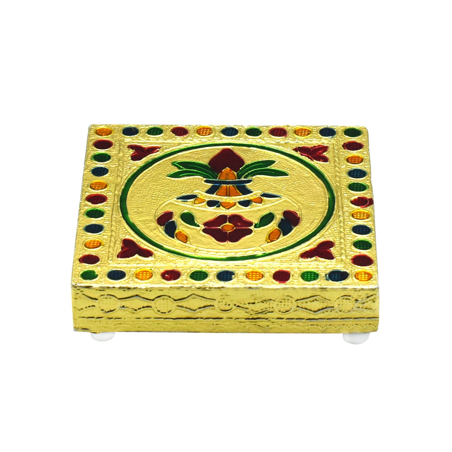 Designer Wooden Bajot for Pooja & Home Decor