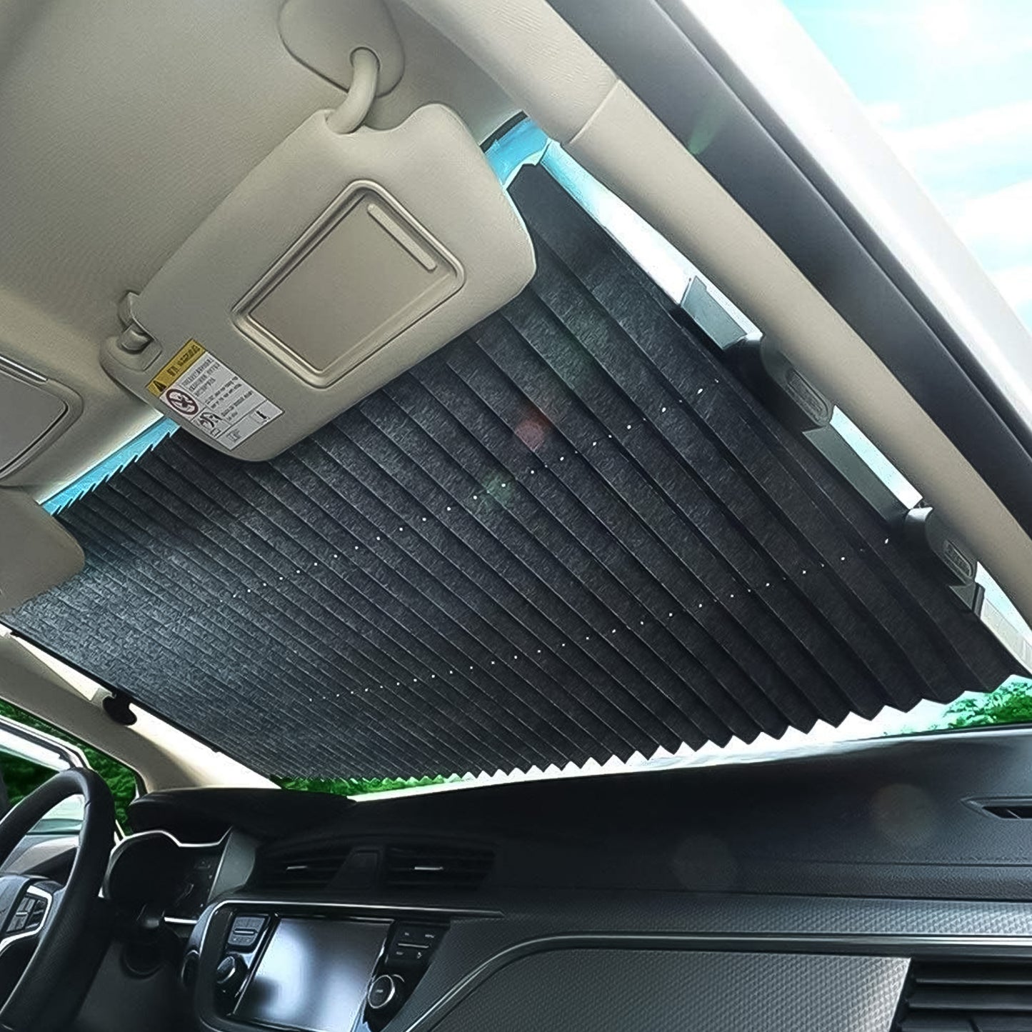 Retractable Long Foldable Windshield Sun Shade For Car (1 Set) - Happy Price - Image 6