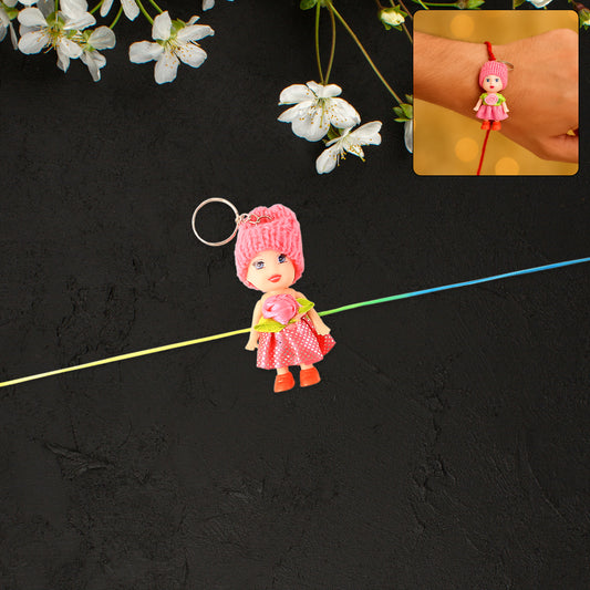 Cute Soft Doll Keychain for Kids - Decorative Toy with Ring