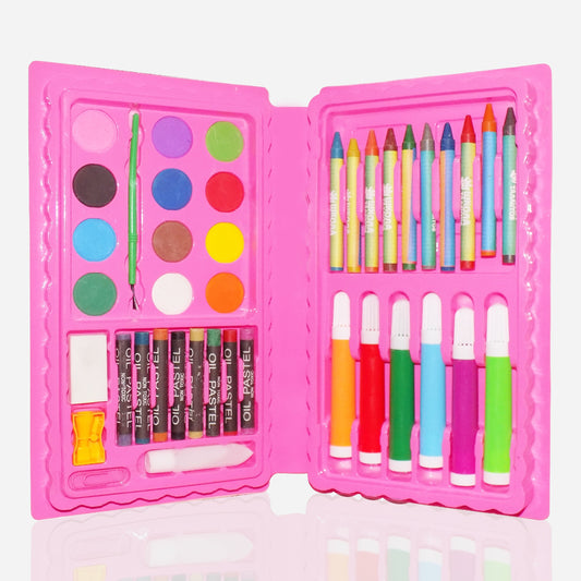 Art And Craft Color Kit (Crayons Water Color Sketch Pens) - 42 Pcs - Happy Price - Image 1