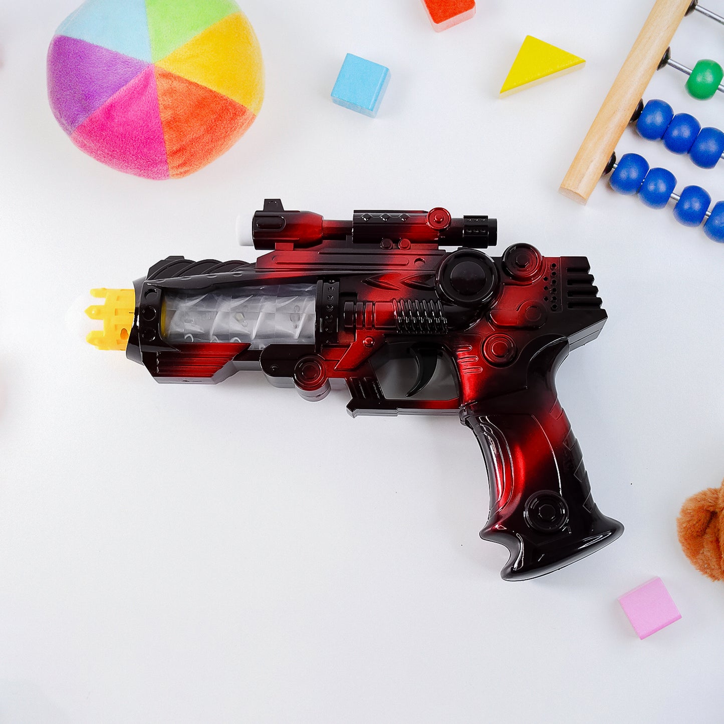 Ttg Led Flashing Sound Laser Toy Gun  Battery Operated Space Gun With Lights  Music - Happy Price - Image 5
