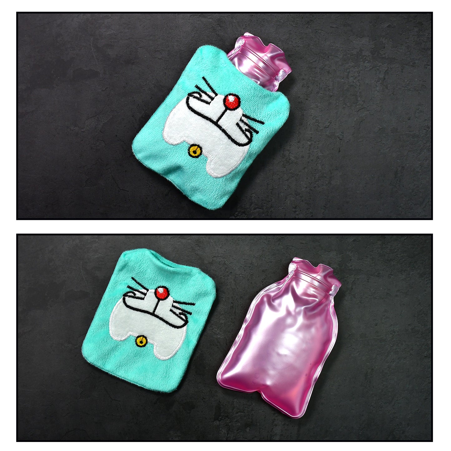 Doremon Cartoon Small Hot Water Bag With Cover For Pain Relief Neck Shoulder Pain And Hand Feet Warmer Menstrual Cramps. - Happy Price - Image 6