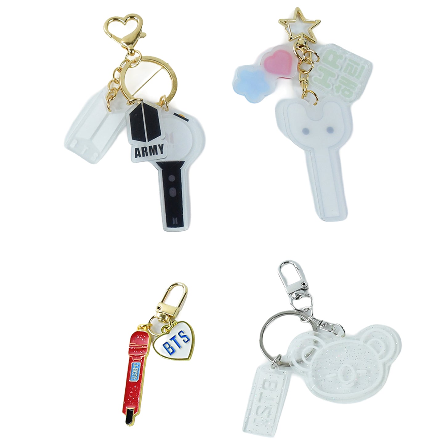 Cute Acrylic And Metal Keychains (1 Pc  Mix Design) - Happy Price - Image 2