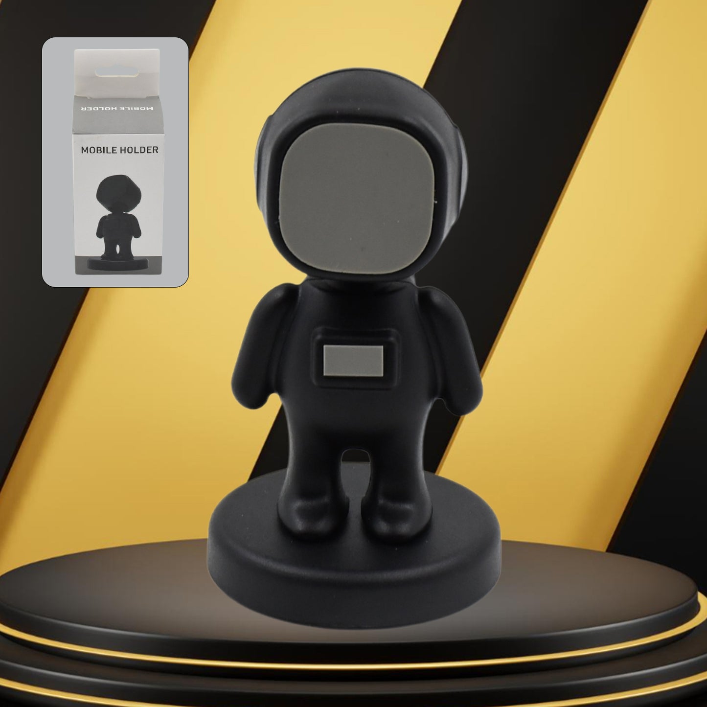 Magnetic Mobile Phone Holder Cartoon Version Of Astronaut Car Holder Suitable For Car Dashboard 360 Rotating Magnetic Mobile Holder Compatible With All Smartphones (1 Pc) - Happy Price - Image 2