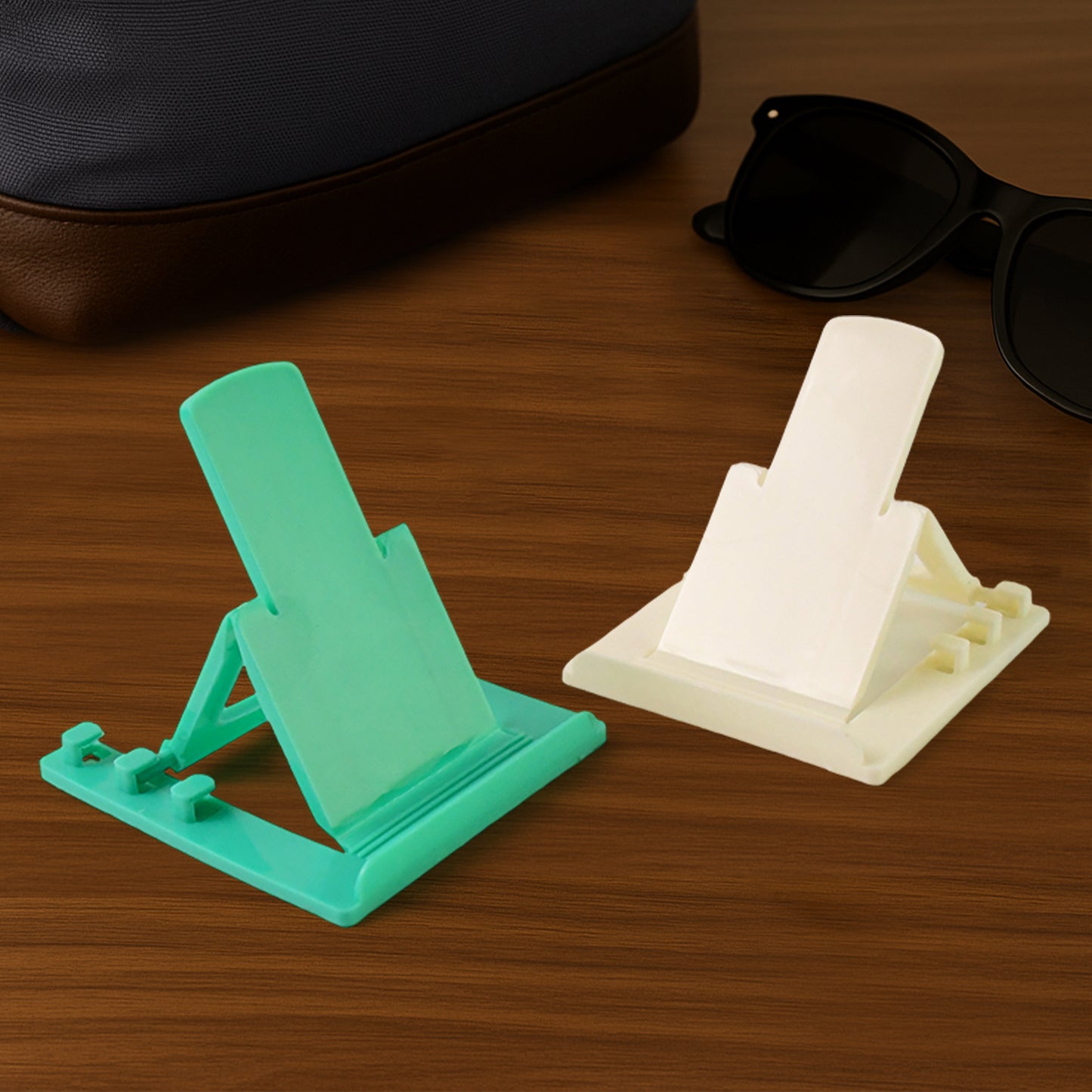 Foldable Mobile Stand Holder for Smartphones & Tablets (2 Pc, Assorted Colors)