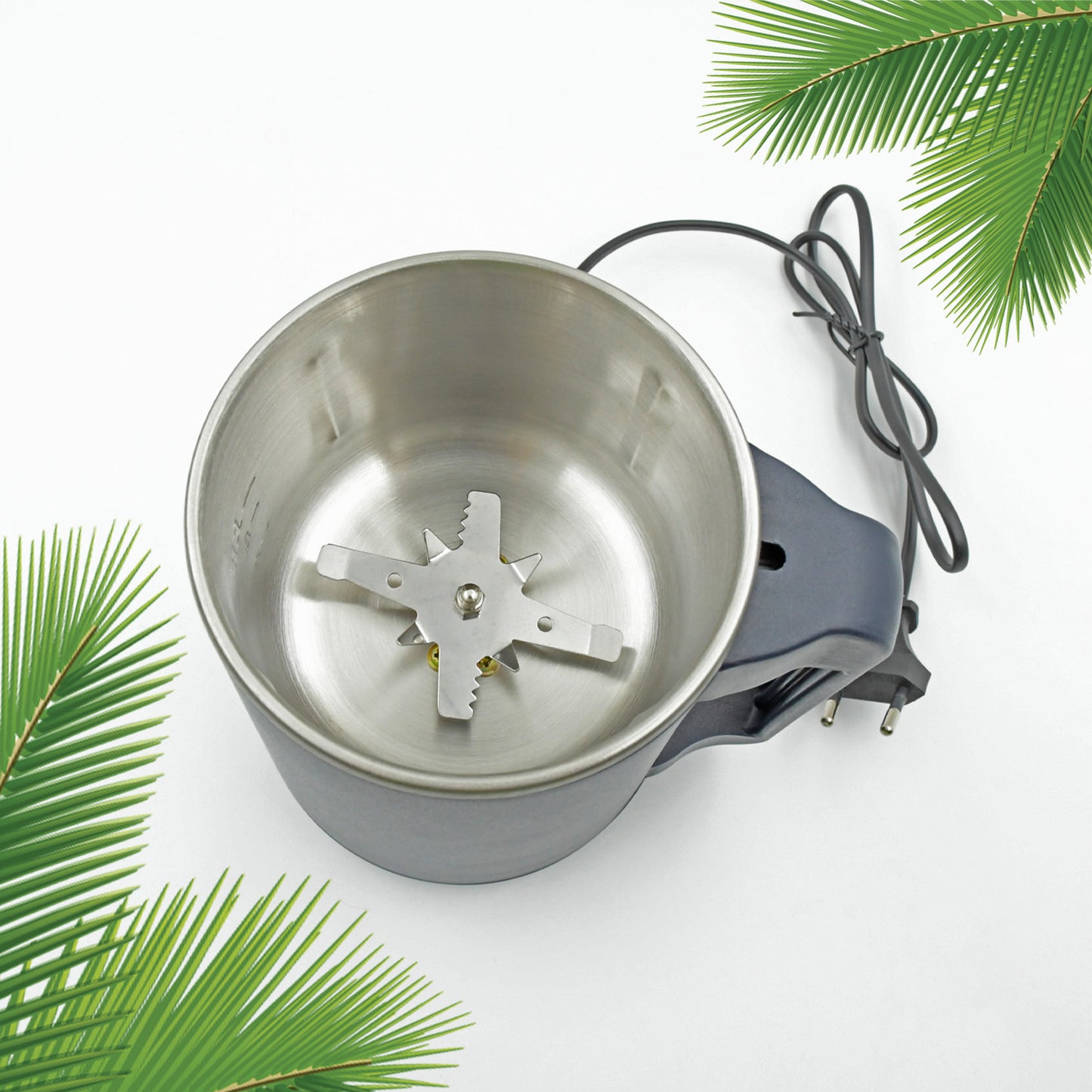 Eletric Coffee Powder Grinding Machine Stainless Steel Electric Spice Grinder Fine Powder Multifunctional Powder Grinder For Kitchen Coffee Grinder Machine For Home (300 Watt) - Happy Price - Image 3